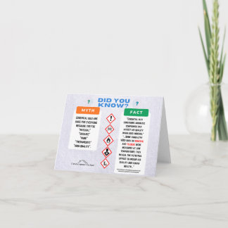 Tarjeta De Agradecimiento Essential Oils Myth/Facts Folded Card