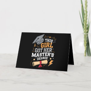 Tarjeta De Agradecimiento Esta chica se graduó de maestría