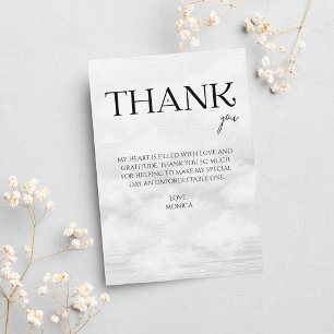 Tarjeta De Agradecimiento Está en el noveno cielo Despedida de soltera Elega