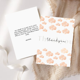 Tarjeta De Agradecimiento Está en la nube Nueve Ducha Bridal Nubes mínimas