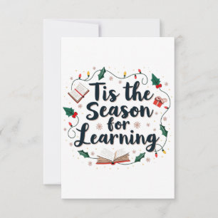 Tarjeta De Agradecimiento Esta es la temporada para el profesor de Navidades