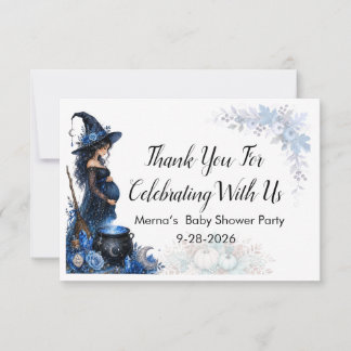 Tarjeta De Agradecimiento Está preparándose un bebé azul Baby Shower de Hal