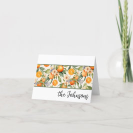 Tarjeta De Agradecimiento Estacionamiento de acuarela de color floreado nara