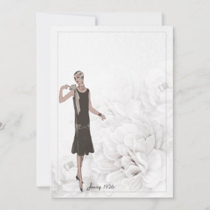 Tarjeta De Agradecimiento Estacionamiento de moda de época del Personalizabl