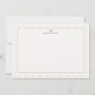 Tarjeta De Agradecimiento Estacionamiento de monograma personalizado