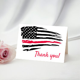 Tarjeta De Agradecimiento Estados Unidos acuarela Bandera Americana Ejército
