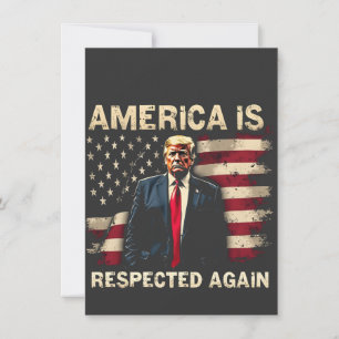 Tarjeta De Agradecimiento Estados Unidos es nuevamente respetado Trump, Esta
