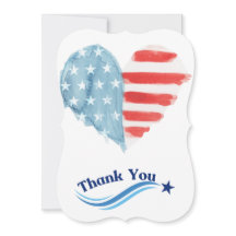Tarjeta de agradecimiento estadounidense