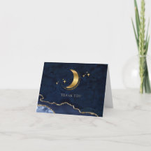Estamos sobre la Luna Estrellas Doradas Azul Showe