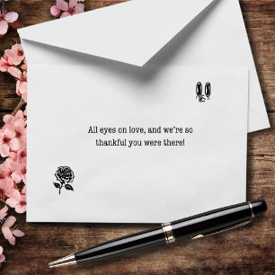 Tarjeta De Agradecimiento Estamos tan agradecidos de que estuvieras ahí Boda