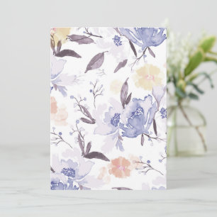 Tarjeta De Agradecimiento Estampa floral vintage 1