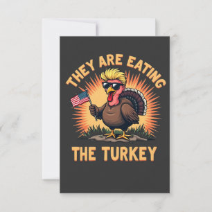 Tarjeta De Agradecimiento Están comiendo la oportunidad de Trump en Turquía