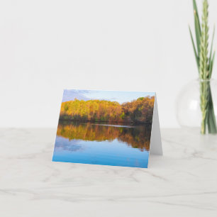 Tarjeta De Agradecimiento estanque de marthaler park y bosques