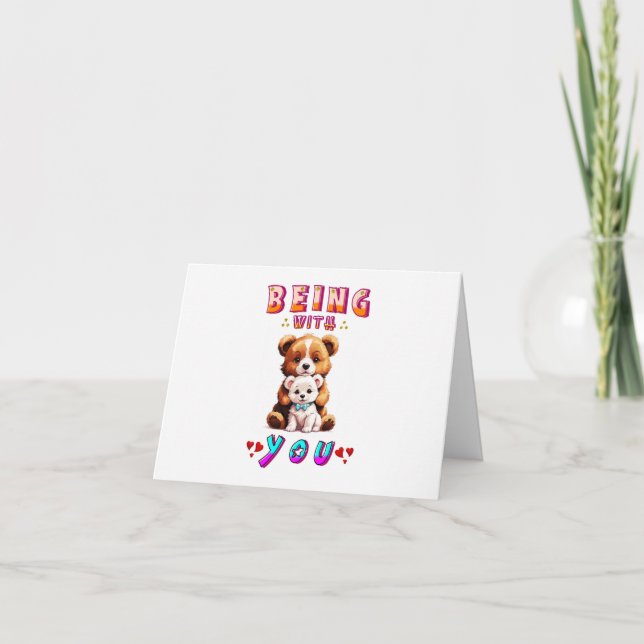 Tarjeta De Agradecimiento Estar contigo (Anverso)