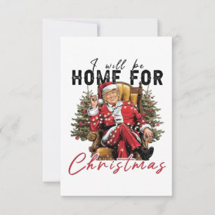 Tarjeta De Agradecimiento Estaré en casa para la Navidad Día de la Inaugurac