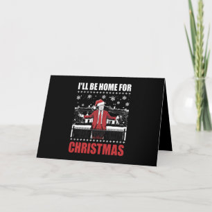 Tarjeta De Agradecimiento Estaré en casa para Navidad Trump 47º Presidente E