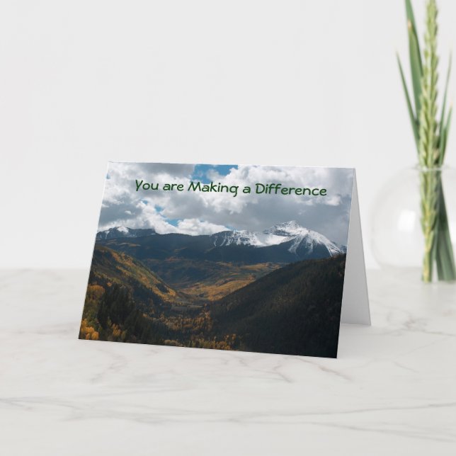 Tarjeta De Agradecimiento Estás haciendo la diferencia (Anverso)