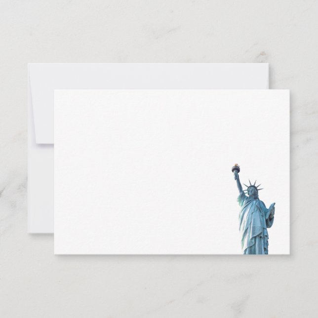 Tarjeta De Agradecimiento Estatua de la libertad (Anverso)