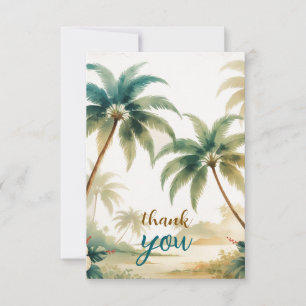 Tarjeta De Agradecimiento Estilo de época Hawai Viajes Honolulu
