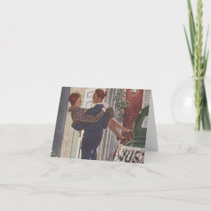 Tarjeta De Agradecimiento Estilo retro Gracias Cartas Boda de nuevos casados