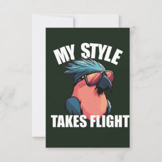 Tarjeta De Agradecimiento Estilo toma vuelo Guay Bird
