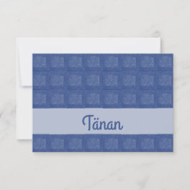 Tarjeta de agradecimiento estonia