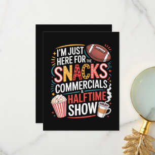 TARJETA DE AGRADECIMIENTO ESTOY AQUÍ POR SNACKS COMERCIALES Y DESCANSO