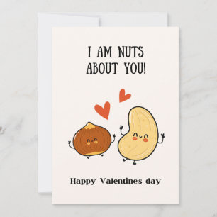 Tarjeta De Agradecimiento Estoy loco por ti, feliz día de San Valentín