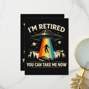 Tarjeta De Agradecimiento Estoy Retirado Ahora Pueden Llevarme