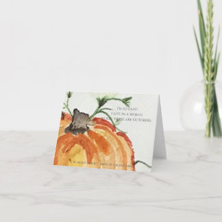 Tarjeta De Agradecimiento Estoy tan contenta de vivir en un mundo...