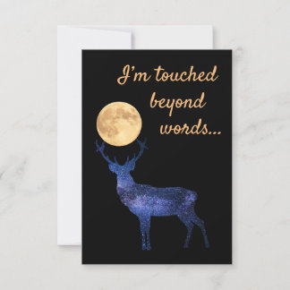Tarjeta De Agradecimiento Estoy Tocado Más Allá de las Palabras