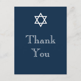 Tarjeta de agradecimiento Estrella de David - Niño
