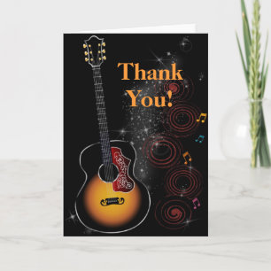 Tarjeta De Agradecimiento Estrella de rock - Dankarte