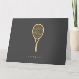 Tarjeta De Agradecimiento Estrella de tenis doblada gracias