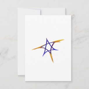 Tarjeta De Agradecimiento Estrella furiosa de David Card