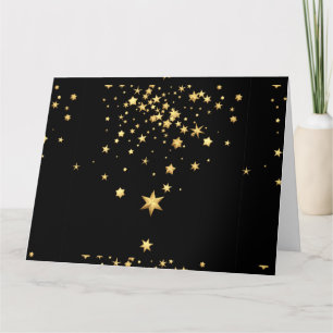 Tarjeta De Agradecimiento Estrellas doradas