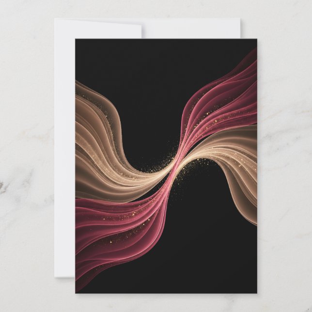 Tarjeta De Agradecimiento Eternal Flow of Love — Abstract Romantic Art (Anverso)