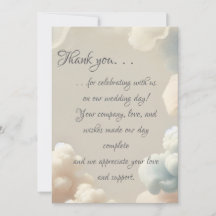 Tarjeta de agradecimiento Ethereal Bliss (bordes c