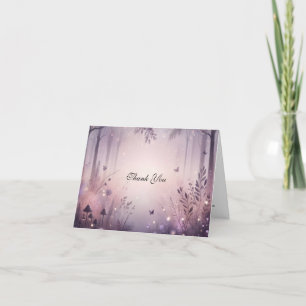 Tarjeta De Agradecimiento Ethereal Fairy Lights Forest Boda