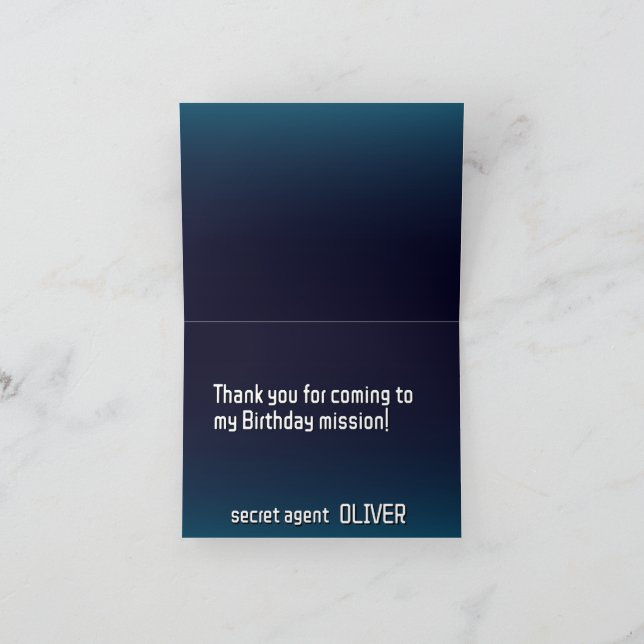 Tarjeta De Agradecimiento Etiqueta de regalo (Interior)