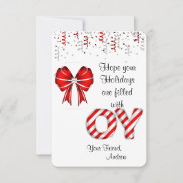 Tarjeta De Agradecimiento Etiquetas de regalo de Candy Cane Holder para niño