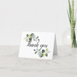 Tarjeta De Agradecimiento Eucalipto azul turbio