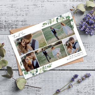 Tarjeta De Agradecimiento Eucalyptus 6 Boda fotográfico