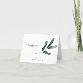 Tarjeta De Agradecimiento Eucalyptus Baby Shower