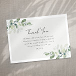 Tarjeta De Agradecimiento Eucalyptus Bridal Shower<br><div class="desc">Envíe gracias a sus amigos y familiares por celebrar con usted con esta tarjeta de agradecimiento moderna</div>