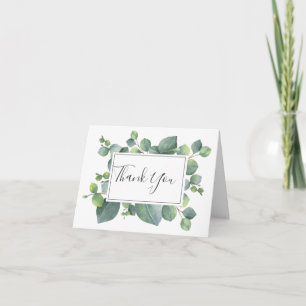 Tarjeta De Agradecimiento Eucalyptus Foliage Boda Foto Gracias