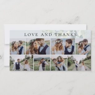 Tarjeta De Agradecimiento Eucalyptus Love and Gracias Photo Boda