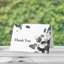 Tarjeta De Agradecimiento Eucalyptus Moderno Boda Gracias