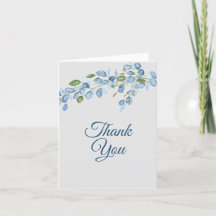 Eucalyptus Pastel Verde y Azul Gracias