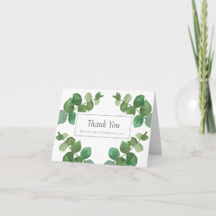 Tarjeta De Agradecimiento Eucalyptus Woodland Boda Gracias